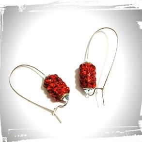 Pendientes Swarovski Rojo