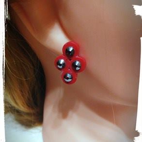 Pendientes quilling Rojos