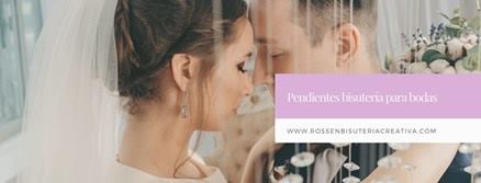 pendientes de bisutería para boda